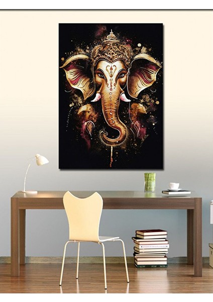 Kanvas Tablo Ganesha'nın Işıltısı 70X100 cm