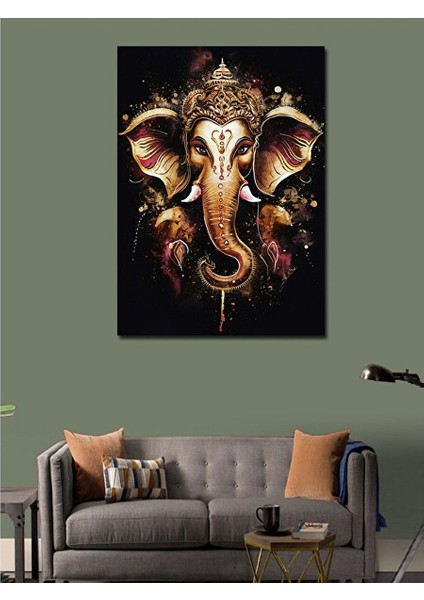 Kanvas Tablo Ganesha'nın Işıltısı 70X100 cm