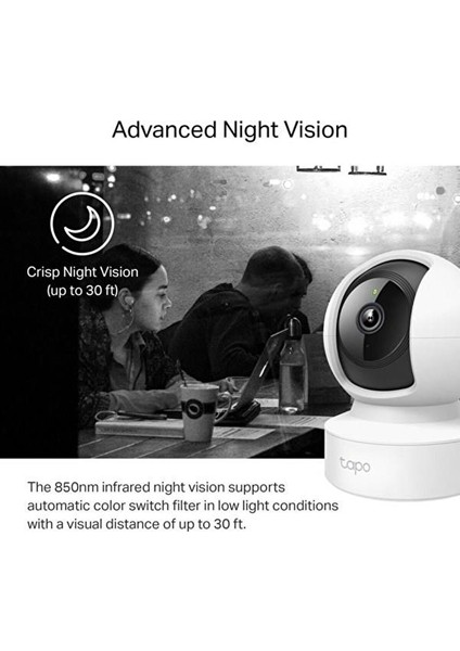 Tapo C212 Full Hd 2k Gece Görüşlü 3mp 128GB Micro Sd Destekli Wi-Fi Kamera