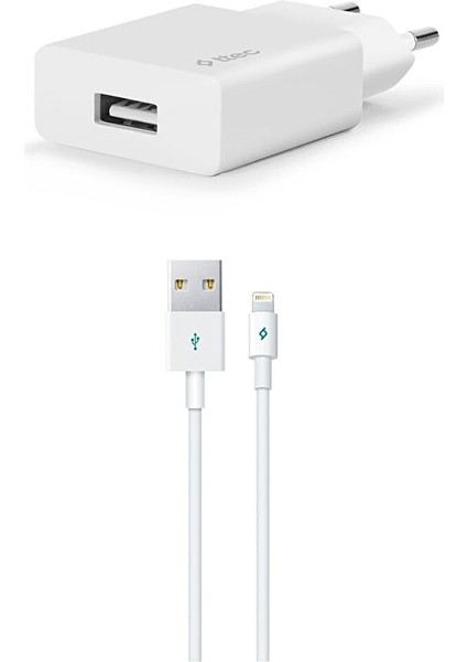 Smartcharger Seyahat Şarj Aleti 2.1A + Lightning Kablo Beyaz - 2SCS20LB fiyatları