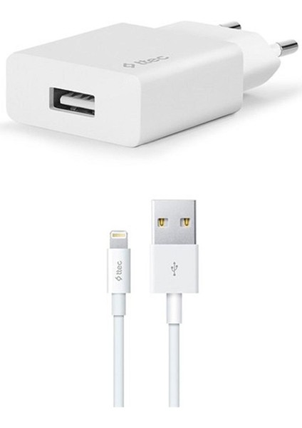 Smartcharger Seyahat Şarj Aleti 2.1A + Lightning Kablo Beyaz - 2SCS20LB modelleri