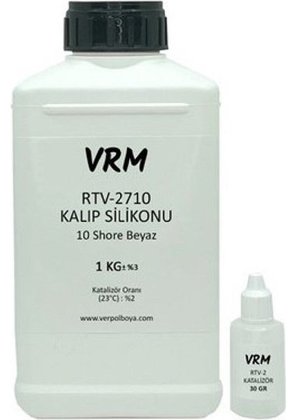1 kg Rtv-2 Kalıp Silikonu Katalizörlü Beyaz 10 Shore fiyatları