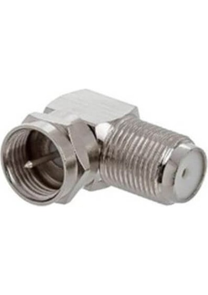 F Konnektör L Fiş 90 Derece Çevirici