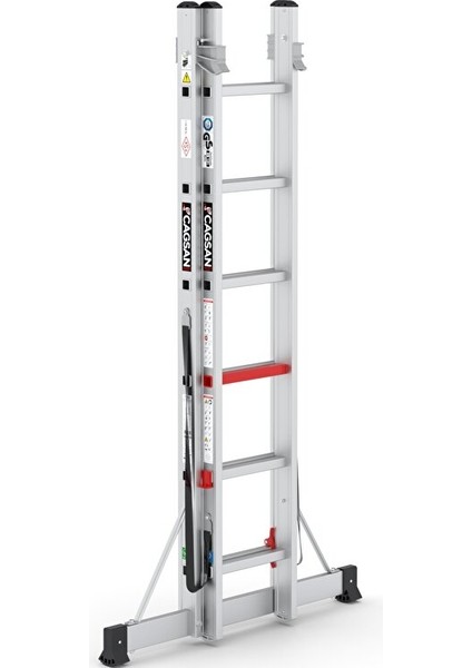 2x6 Basamaklı Iki Parçalı Çok Amaçlı Alüminyum Merdiven (Tsa4) 2x6 Basamak fırsatları