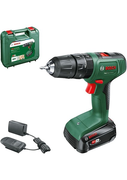 Easyimpact 18V-40 Akülü Darbeli Matkap 2.0AH Akü Şarj Aleti Plastik Çanta