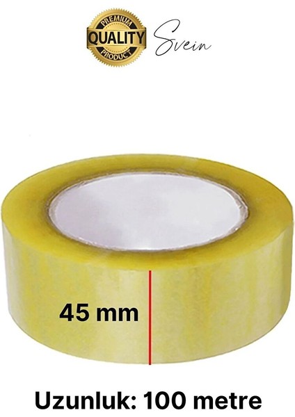 Ekstra Güçlü Yeni Formül 1 Adet 45 mm x 100 mt Koli Bandı Şeffaf Dayanıklı Bant Taşınma Ambalaj fiyatları