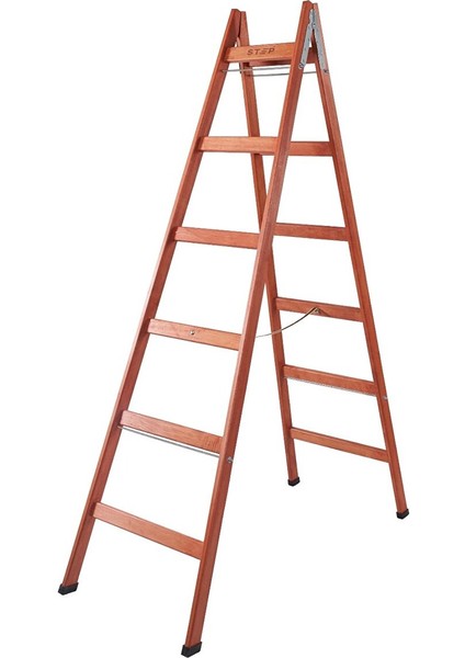6 Basamaklı Ahşap Merdiven 2 mt