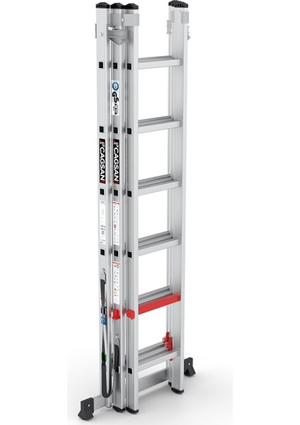 3x6 Basamaklı Üç Parçalı Çok Amaçlı Alüminyum Merdiven (TS6160) 3x6 Basamak modelleri
