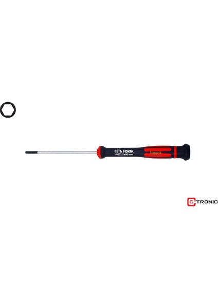 2.5X80 mm Allen Uçlu Elektronikçi Tornavida H06-25-080