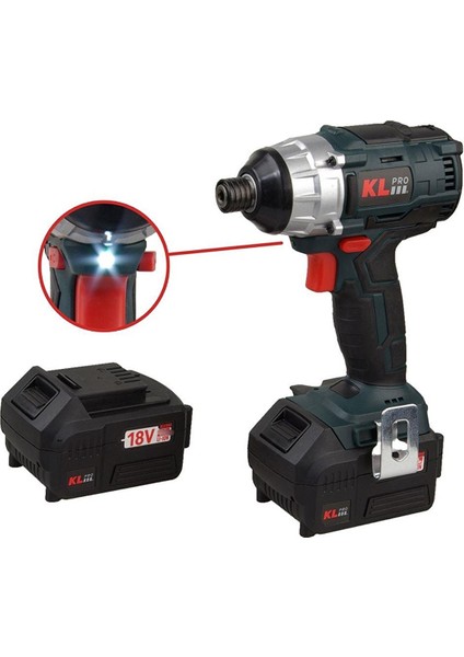 KLPRO18VOLT/5.0AH Li-Ion Kömürsüz Prof. Torklu Darbeli Vidalama KLDV18B-50 fiyatları