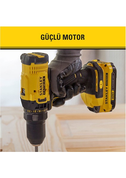 Fatmax SCD700D2KA 18V 2AH V20 Çift Akü Darbesiz Matkap + Aks modelleri