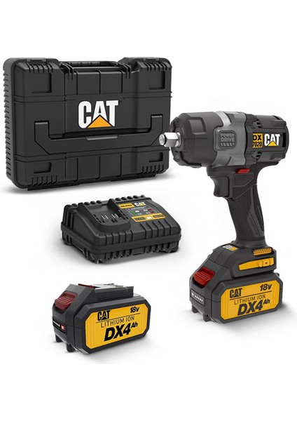 DX7020 18VOLT 4.0 Ah Çift Akülü Kömürsüz 700/880NM Profesyonel Şarjlı Somun Sıkma