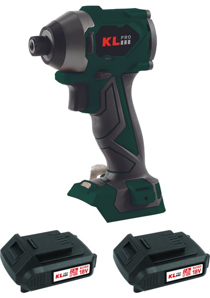 Klpro KLDV18BH-20 18V/2.0AH. 220NM Kömürsüz Şarjlı Torklu Darbeli Vidalama