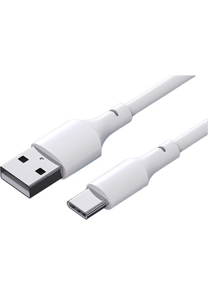 L24 6A 100W Usba To Type-C Hızlı Şarj ve Data Kablosu Beyaz