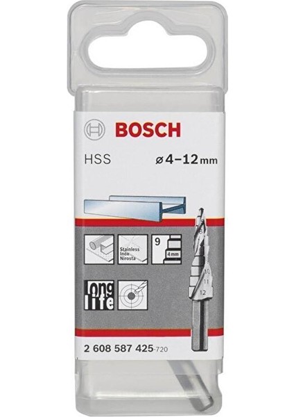 Hss 9 Kademeli Matkap Ucu 4-12 MM 2608587425 fiyatları