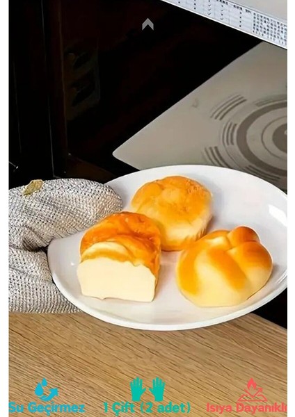 1 Çift Teldiven Bez 2 Adet Çelik Su Geçirmez Tel Bulaşık Eldiveni Çok Amaçlı Eldiven Su Geçirmez