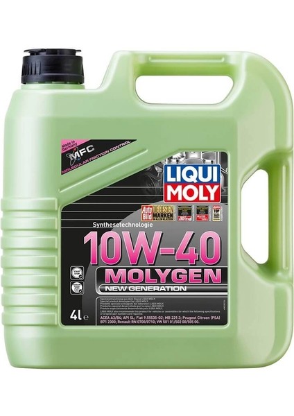 Lıquı Moly 10W40 Motor Yağı Molygen New Generation 4 Litre (Üretim Yılı 2025)