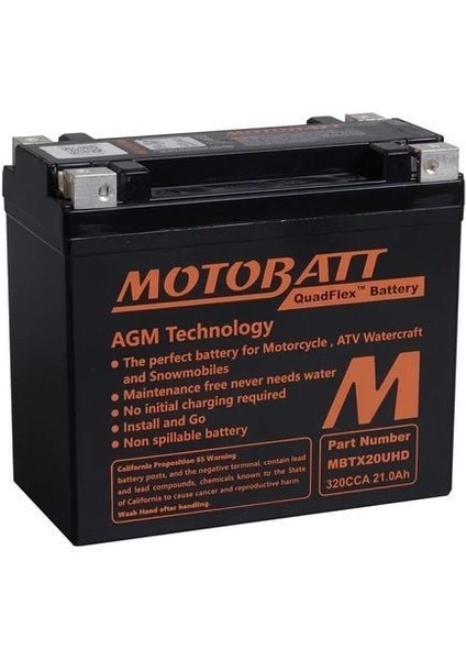 Honda Gl 1800 Gold Wing Motobatt Akü