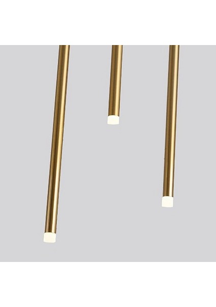 Pipe Plafonyer LED Avize 100 cm 12LI Boru Siyah modelleri