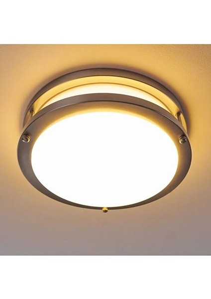 24 Watt Gün Işığı Ledli Yeni Tavan Armatürü, Balkon, Saçak Altı Armatür, Banyo Nemli Alan Armatürü