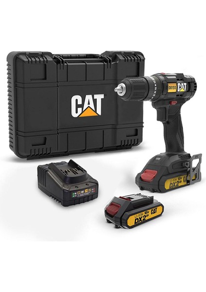 DX155.1 18VOLT/2.0AH Li-Ion Çift Akülü Profesyonel Şarjlı Darbeli Matkap