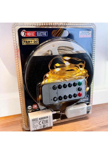 Horoz 080-002-0020-030 Fairy-20 20M 7000K 5V 2W/M Serit LED Amber