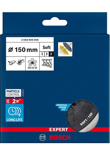 Expert 150 mm Zımpara Tabanı Yumuşak Gex 150 2608900009 fiyatları