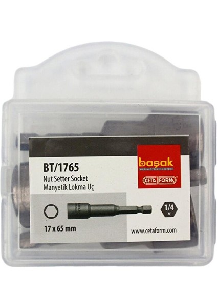 17 x 65 mm Manyetik Lokma BT/1765 modelleri