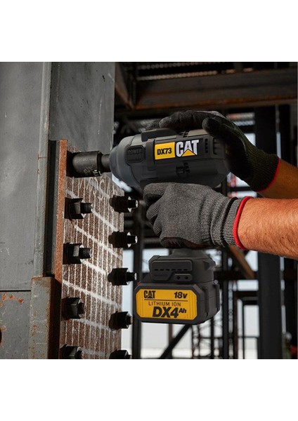 DX73 18VOLT 4.0 Ah. Çift Akülü 1700/2100NM Kömürsüz Profesyonel Şarjlı Somun Sıkma