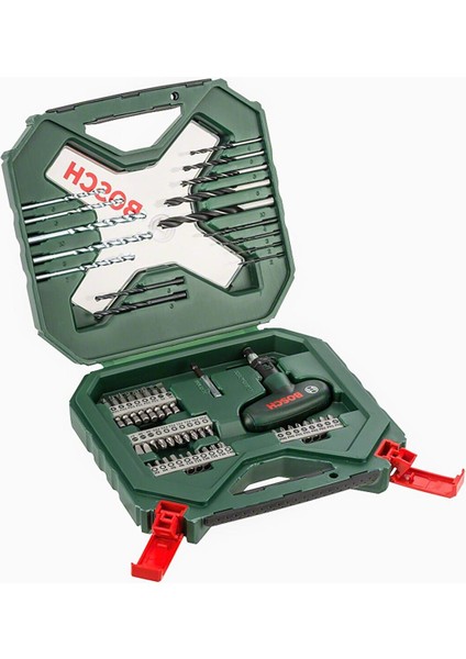 Gsb 120 Li Darbeli (Tek Akülü) Matkap Vidalama ,bosch X-Line 54 Parça Aksesuar Seti ve Metre modelleri