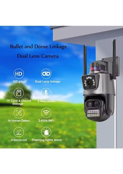 AV-M21 6mp 2 Kameralı 8x Opti̇k Zoom 360° Dönebilir Ptz Onvif Wifi Kamera modelleri