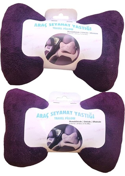 Kemi̇k Boyun Yastik 2'li̇ Mürdüm