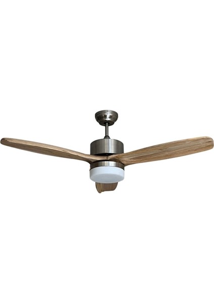 Modern Gri Motorlu Kremrengi Kanatlı Aydınlatmalı Uzaktan Kumandalı 132CM Tavan Vantilatörü
