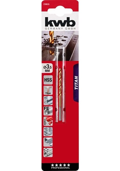 Hss Titanyum Metal Matkap Ucu 3,5mm 49238635