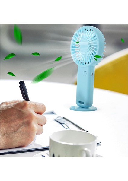 2 Adet Mi̇ni̇ Fan,telefon Tutucu,portati̇f El Vanti̇latörü Mavi̇ 9,3X19CM indirimleri