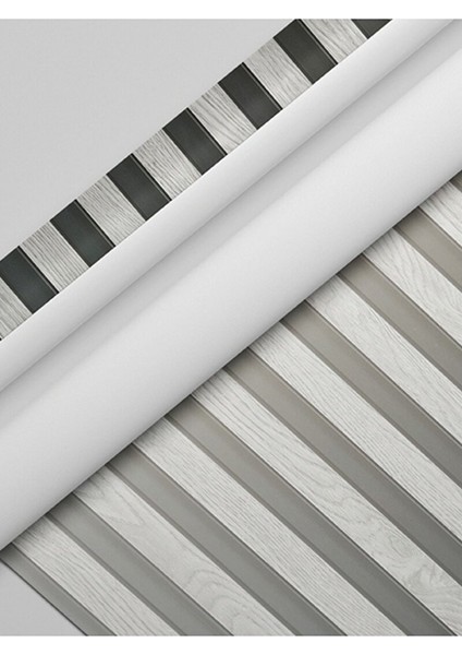 Sf 608 Gümüş Renkli Lambri Desenli Ahşap Görünümlü Yapışkanlı Folyo 53X100 cm fırsatları