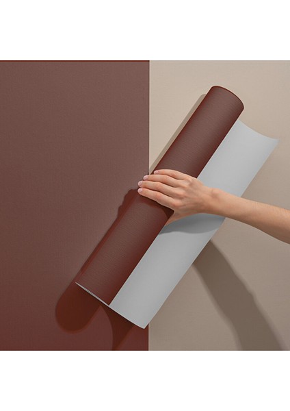 Kahverengi Mat Yapışkanlı Folyo, Düz Renk Kaplama Folyosu, Masa, Dolap, Mobilya Çıkartması 0415 45X1500 cm fiyatları
