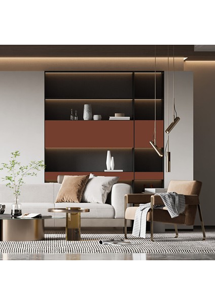 Kahverengi Mat Yapışkanlı Folyo, Düz Renk Kaplama Folyosu, Masa, Dolap, Mobilya Çıkartması 0415 45X1500 cm fırsatları