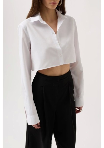 Basic Crop Gömlek fırsatları