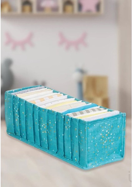 Baby Akordiyon Organizer Çekmece Düzenleyici Medium Turkuaz 104096 Kasa - 204 modelleri