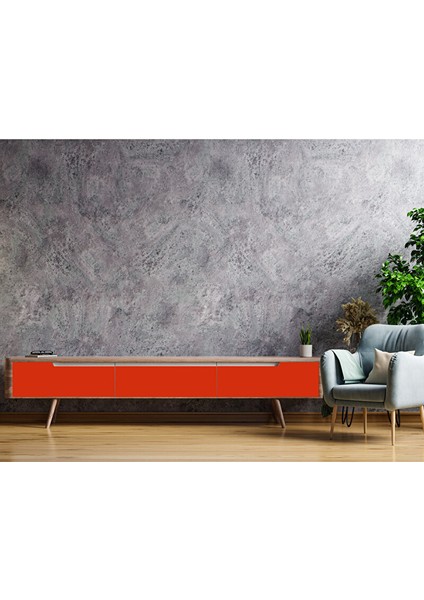 Kırmızı Düz Renk Yapışkanlı Folyo, Tezgah Arası, Masa Kaplama Folyosu 0409 45X500 cm fırsatları