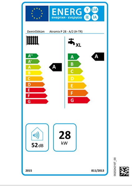 Atromix 28/28 Kw 24.000 Kcal Tam Yoğuşmalı Kombi