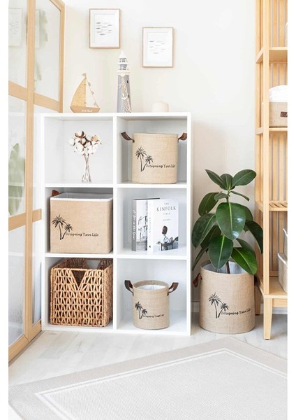Jüt Dolap Içi Çamaşır Çocuk Odası Oyuncak Düzenleyici Katlanır Saklama Sepeti Organizer 30X32 cm fiyatları