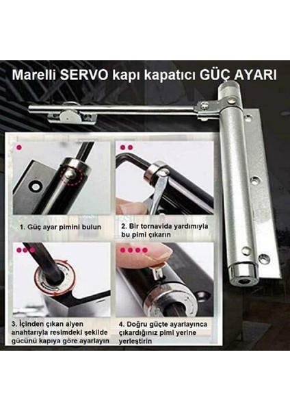 Servo Black Siyah Otomatik Kapı Kapatıcı Kapı Itme Yayı, Bahçe Kapısı Kapatıcı modelleri