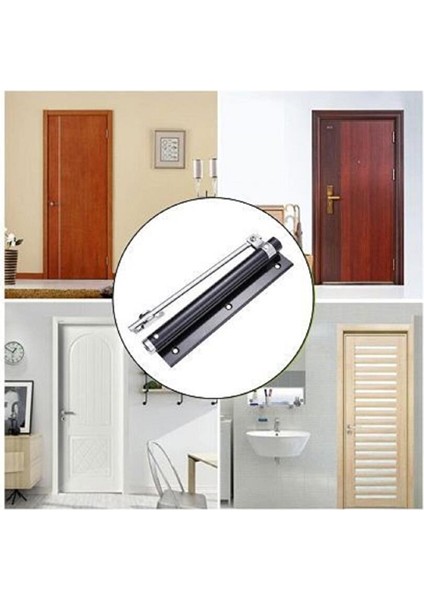 Servo Black Siyah Otomatik Kapı Kapatıcı Kapı Itme Yayı, Bahçe Kapısı Kapatıcı indirimleri