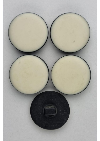 Büyük Boy Akrilik Süet Krem Kaban Çeket Hırka Yelek Düğmesi 5 Adet