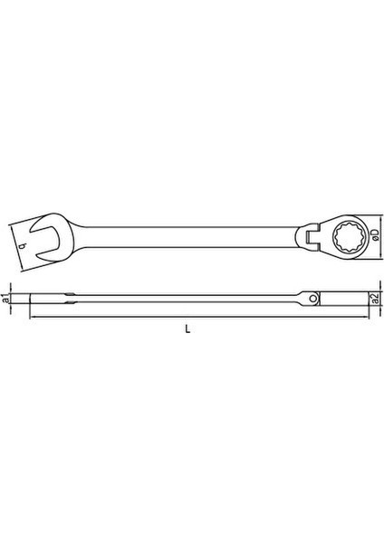 Izeltaş Mafsallı Cırcır Kombine Anahtar 18MM 0345020018 fiyatları
