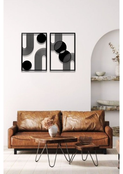 Bohem Stil Minimalist 2 Li Metal Duvar Dekoru Seti indirimleri