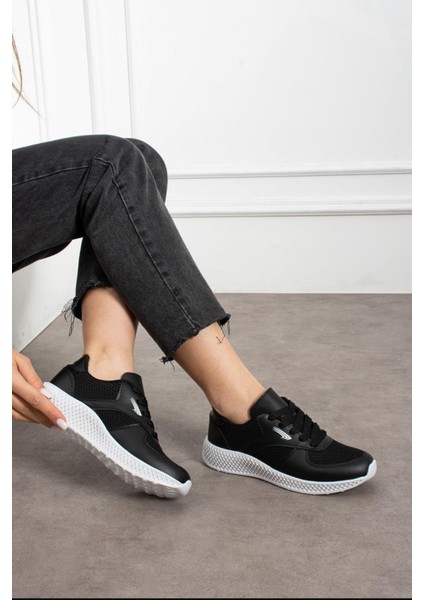 Kadın Erkek Unisex Kalın Taban Yazlık Fileli Hafif Rahat Esnek Taban Sneaker Spor Ayakkabı