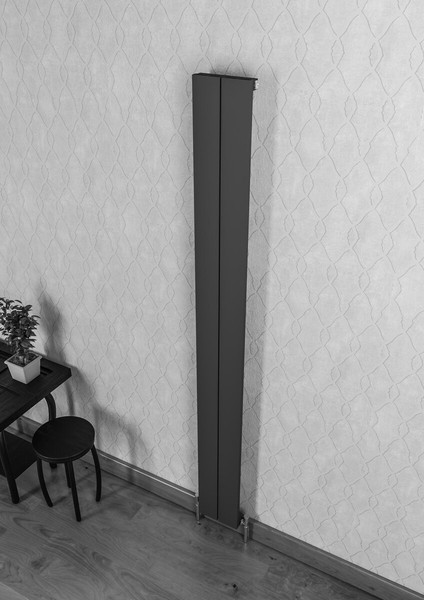 Drama Alüminyum Radyatör 185 x 1800 Pütürlü Siyah Ral 9005 fiyatları
